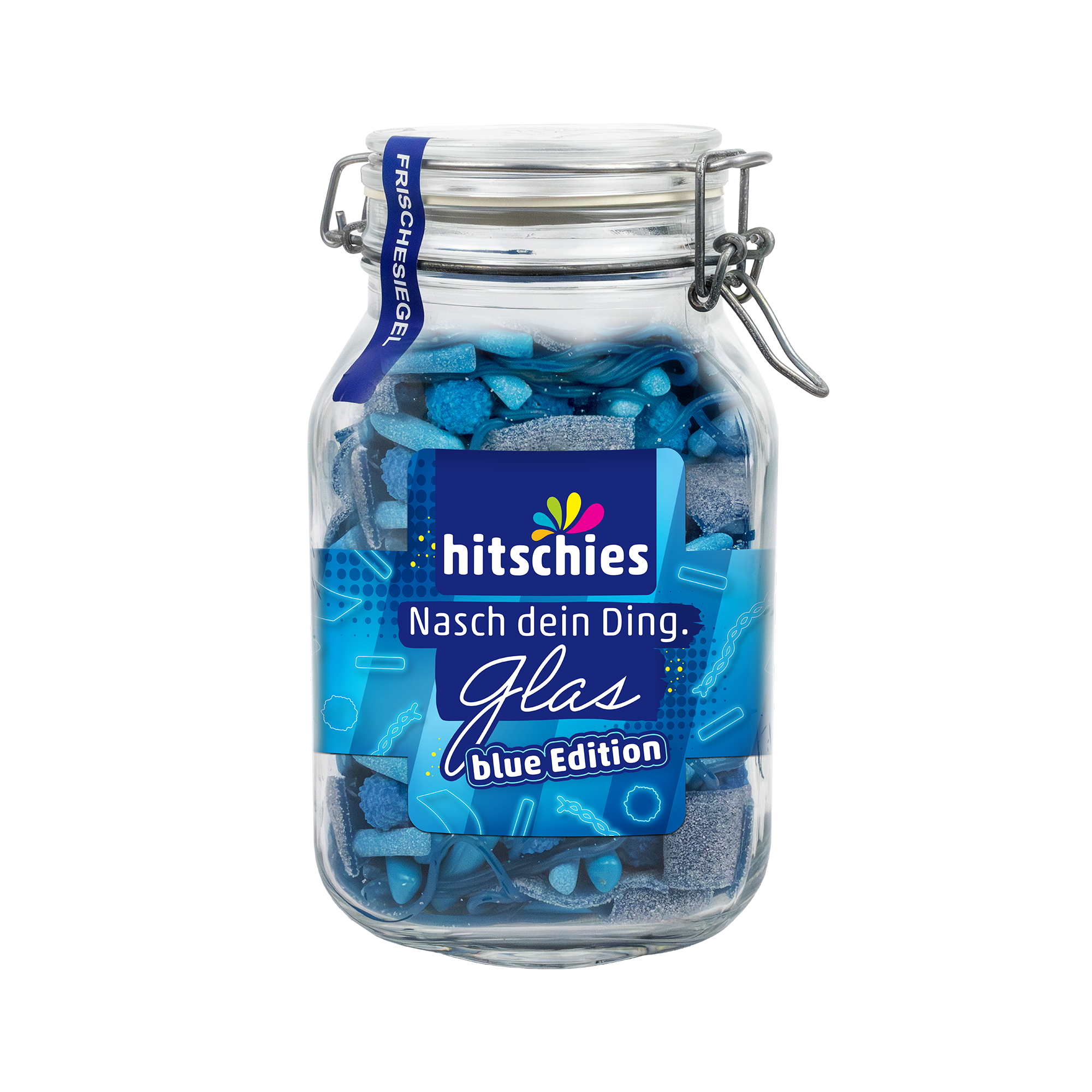 Nasch dein Ding. Glas blue Edition