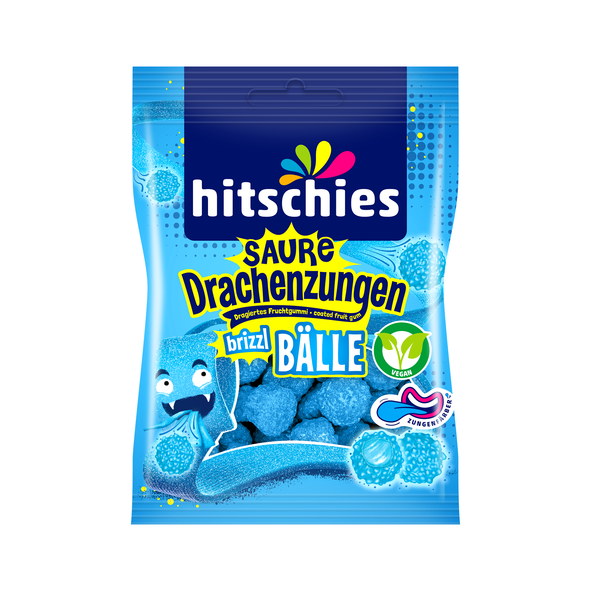 Saure Drachenzungen brizzl Bälle blau