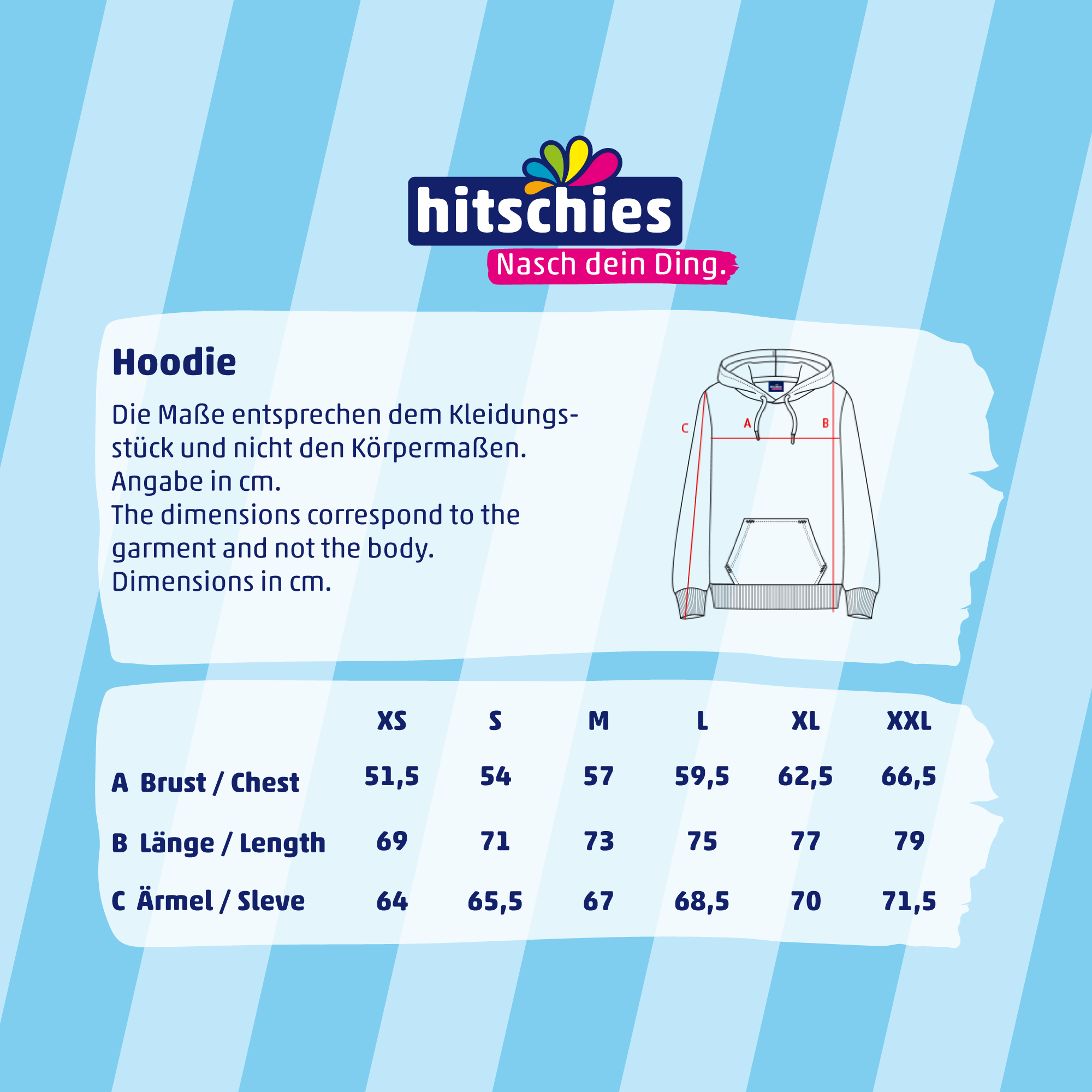 hitschies Hoodie Blue