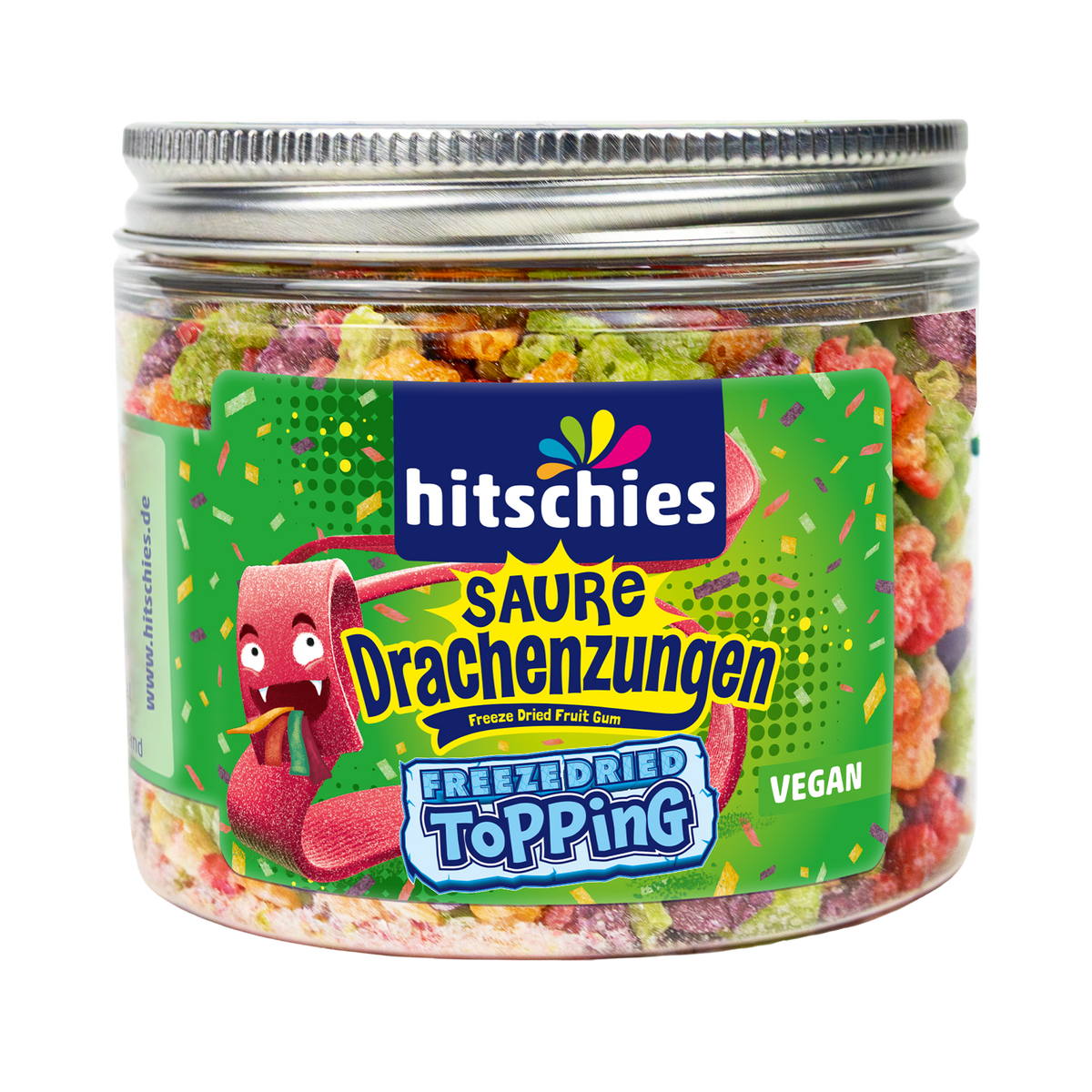 Sour Dragon Tongues Freeze Dried Topping 