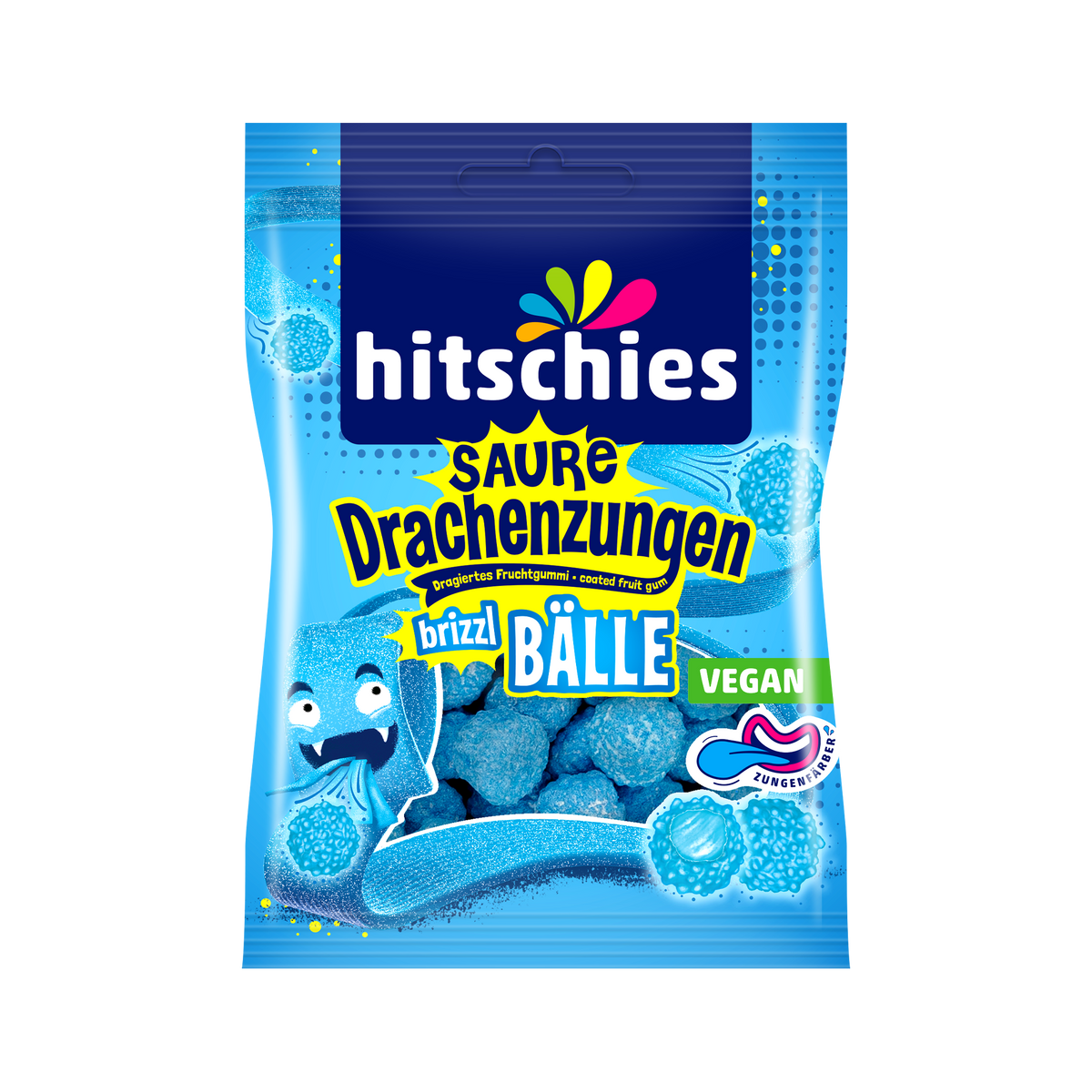 Saure Drachenzungen brizzl Bälle blau